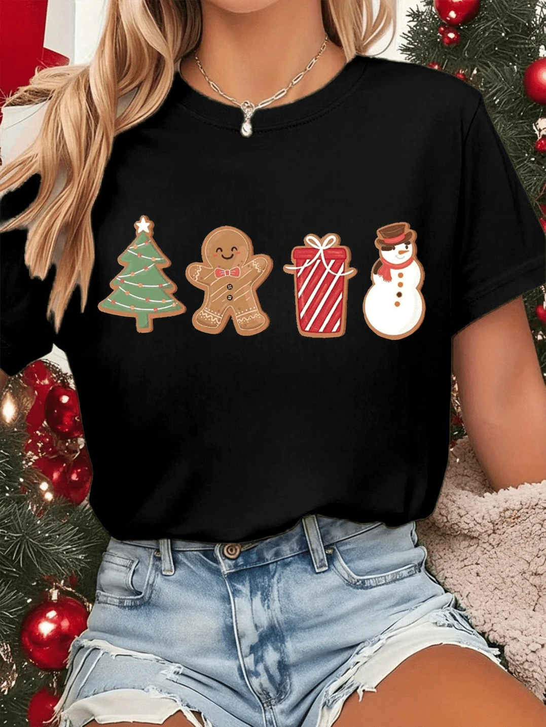 Women T-Shirts - Black - View 1