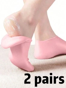 1 Pair Silicone Moisturizing Relief Socks, 1 Set Pumice Stone And High Elastic Absorption Pressure Socks Suit, Reusable Aloe Socks, Overnight SPA Sock, Anti-Slip Gel Heel Socks For Women Men Dry Skin Dry Feet Rough Skin, Home Foot Care, Use With Your Favorite Lotions, And Creams, Gift For My Mother, Mother's Day, Multiple Combination Options