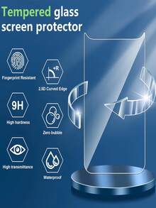 4-In-1 2-Pack Privacy Anti-Spy Tempered Glass Screen Protector For IPhone 17 Air 16 Pro 15 14 13 12 11 Pro Max, Bubble-Free, Oil-Resistant Coating, Full Screen Coverage, Easy Installation, High Hardness, Rounded Edge Anti-Dust Design, Privacy Glass Film, Includes 1 Piece Camera Lens Protector, Compatible With Protective Case, Also Includes 1 Piece Rear Cover Tempered Glass Film. - 4IN1 - View 10
