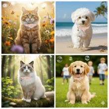 宠物猫项圈套装，包含项圈、定位器和硅胶保护套，GPS智能防丢定位器 - 实时追踪，无需安装，仅兼容iOS设备