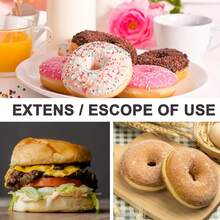 6-Piece Baking Mold Set, Bread, Donuts, Silicone Mold, Baking Cake Mousse Pudding Mold, LFGB Silicone Bagel Baking Tray, Non Stick, Reusable, Dishwasher , Heat-Resistant And Microwave