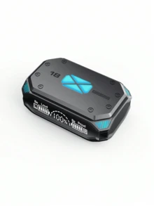 GENAI 真无线耳机，配备双LED显示屏。时尚金属设计，超长续航，佩戴舒适稳固。