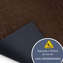 Entrance Door Mat Kit 40 X 60 Cm Non-Slip Rubber 1 Or 2 Pieces Decorative Slim Habitat - 鏽棕色 - 查看 3