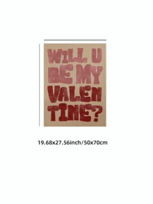 1 Tranh treo tường chủ đề Ngày Valentine cổ điển không khung, tranh in chữ kiểu retro lãng mạn, poster theo phong cách thư tình, thích hợp trang trí phòng ngủ, quà tặng cặp đôi, đồ dùng ký túc xá, trang trí nhà cửa thẩm mỹ, poster vui nhộn. - Nhiều màu - Xem 10