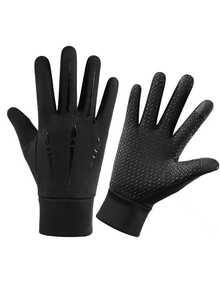 1 Pc, Men's Winter Warm Gloves, Gloves, Bicycle Gloves, Thick Gloves, Touch Screen Gloves, Snow Gloves, Skiing Gloves - Multicolor - View 6