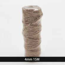 1pc Assorted 2/3/4mm Yellow Rope, Plumbing Braid, DIY Craft Rope, Art Decoration, Gift Packaging Rope