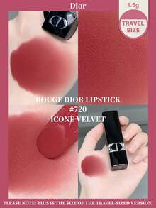 Dior 迪奥丝绒唇膏 #720 ICONE VELVET，1.5克，适合作为情人节礼物 - #720 - 查看 2