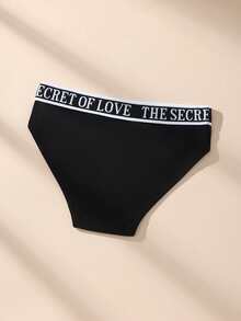 7pcs/Pack Women's Letter Elastic Waistband Cotton Briefs, Stretchy Hipster Panties, Sports & Fashion Underwear - Multicolor - View 5