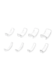 8个隐形透明戒指调节器，适用于松动戒指，戒指尺寸调整器，适用于任何戒指，可调节工具