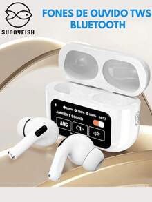 A9 Pro TWS Bluetooth Earphones - Smart Touch, Noise Cancellation And Long Battery Life - trắng - Xem 1