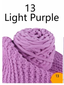 1/3pcs Chunky Chenille Yarn For Knitting, 1 Ply Jumbo Ice Yarn Bulk 100g Skeins, Soft DIY Crochet Thread For Blankets, Slippers, Hats, Scarves Handmade Craft Supplies Christmas Gift - Multicolor - View 23