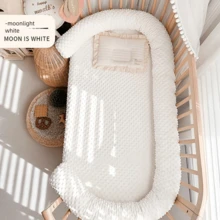 2.5-Meter Baby Crib Surround, Soft Bag Anti-Collision, Bean Velvet Anti Rolling, Cylindrical Long Pillow, Soothing Baby, Multifunctional Bedside Fence - Multicolor - View 9