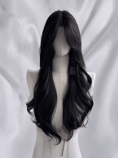 Peluca rizada extra larga de 32 pulgadas, peluca ondulada negra para mujeres, peluca sintética para niñas para uso diario y de fiesta, peluca rizada larga resistente al calor de color negro para cosplay