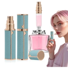 Travel Perfume Dispenser, Luxury Leather Bottom Filling Refillable Perfume Atomizer, Perfume Atomizer Bottle For Travel, Mini Cologne Sprayer, Portable Spray