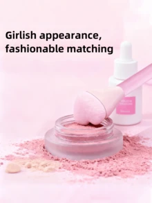 1pc Heart-Shaped Makeup Brush Set, Blush Brush, Foundation Brush, ABS Resin Handle, Soft Texture, Multi-Functional Makeup Tool, Gentle On Skin, Suitable For All Skin Types,Giveaways - Multicolor - View 1