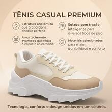 Women's Casual Platform Sneakers - Comfortable And Perfect For Everyday Wear - Straw - View 7