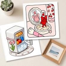 1本《放松角落》：40页，205克厚纸，成人涂色书 - 可爱温馨的场景，助您放松身心，缓解压力，享受文具乐趣，温柔呵护自己。适用于文具、学习用品，是送给女孩、婚礼季、母亲节的完美礼物。 - Chill Corners - 查看 3