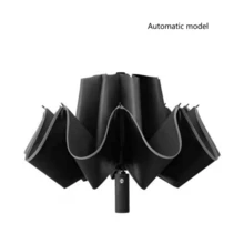 1pc 10-Rib Super Large Umbrella With Reverse Folding, Business Style Casual Lightweight Portable UV Protection Umbrella, Windproof Waterproof Multi-Function Rain Umbrella, Available In Multiple Colors For Men And Women