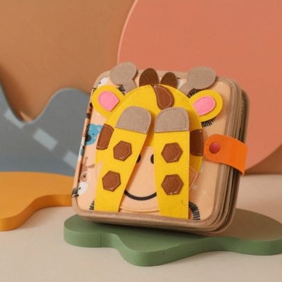 Livro de pano para bebês, aprimora a capacidade cognitiva do bebê, livro de pano colorido - treinamento visual e auditivo cativante com caudas de animais de desenho animado, poliéster macio, brinquedo de aprendizagem infantil, livro de pano para educação infantil durável, à prova d'água e antiderrapante, estimula o despertar cognitivo tátil e visual do bebê, adequado para presentes de Natal, aniversário e outros feriados!