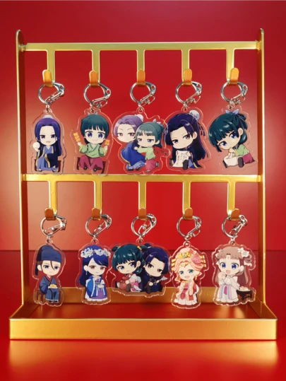 1件动漫《药剂师日记》亚克力钥匙扣系列可爱卡通钥匙扣包包配件手机挂件汽车装饰品。