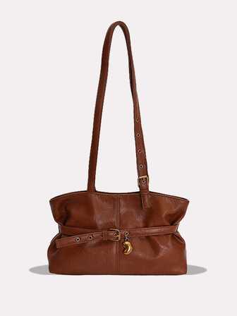 复古时尚女士手提包，简约小众复古美学腋下包，2025秋冬新款百搭单肩包