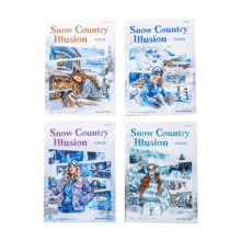 have a good day 1 Book 20 Sheets Winter Character And Snow Scene Theme PET And Washi Sticker Book Personalized Junk Journal Aesthetics Scrapbooking DIY Collage Card Material Handmade Hand Account Office & School Supplies - Multicolor - View 10