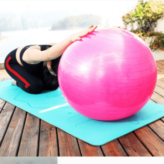 Anti-Burst Smooth Yoga Ball, Sports Fitness Ball, Inflatable Balance PVC Yoga Ball, Fitness Ball