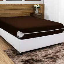 Mattress Cover With Zipper, Mesh Fabric - Rỉ Nâu - Xem 11