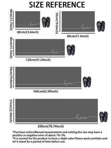 1 pezzo Tappetino da cucina a griglia scuro e semplice con lettera , cuscino antifatica - Tappeto da cucina assorbente e ad asciugatura rapida con effetto antiscivolo e in silicone, morbido tappetino di gomma adatto per cucina, bagno, ingresso, lavanderia e altri luoghi di decorazione della casa