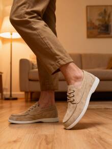 Zapatos de hombre para invierno, mocasines suaves, zapatillas casuales cómodas para uso en exteriores