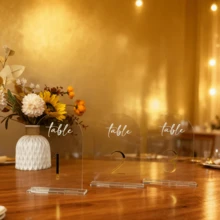 Numere de masă acrilice 1-30 în formă de arc, culoare aurie, decor de masă centrală pentru recepție de nuntă de lux