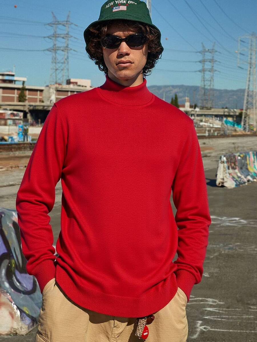 Jersey de cuello alto para hombre