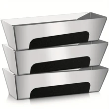 Heavy-Duty Stainless Steel Reinforced Plasterboard Mud Tray - Featuring A Construction With Reinforced Straps And A Grooved Base, Available In Multiple Sizes. Suitable For Mortar, Cement, Fillers And Coatings, This Professional Plaster And Joint Compound Application Tool Is Compatible With All Types Of Plasterboard DIY Trowels - Multicolor - View 10