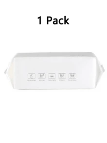 1 عبوة مناديل وجه قابلة للتخلص منها، مناديل تنظيف المكياج الناعمة، مناديل تنظيف جافة ورطبة، قماش غير منسوج جاف ورطب، مناديل تنظيف للبشرة الحساسة، اكسسوارات إزالة المكياج والعناية بالبشرة، مستلزمات يومية، هدية مثالية للعائلة - لا نمط - مشاهدة 12