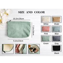 Túi đựng mỹ phẩm bằng vải nhung kẻ thêu, Túi trang điểm cho phù dâu, Túi đựng đồ vệ sinh cá nhân in chữ, Túi đựng mỹ phẩm thêu, Quà tặng phù dâu, Quà Giáng sinh, Túi trang điểm cho phù dâu, Túi đựng mỹ phẩm bằng vải nhung kẻ, Túi đựng mỹ phẩm cá nhân hóa, Túi đựng mỹ phẩm đặt làm riêng, Túi đựng đồ vệ sinh cá nhân cho cô dâu, Túi đựng mỹ phẩm đặt làm riêng, Túi đựng đồ du lịch - Màu be - Xem 10