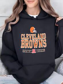 Women Vintage Cleveland Browns T Shirt Tee Size Xxl 2xl Ohio  Footballs 1990s 90s Hoodie - màu đen - Xem 2
