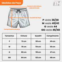 Kit 3 Shorts Elastane Mauricinho Beach Men's With Lycra Gym Running Cross Plain Basic - 黑色/米色/酒紅色 - 查看 9