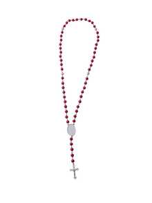 Personalized Cross Photo Rosary Beads, Can Customize Your Photo, A Unique Commemorative Necklace For Any Occasion, Especially For Women - Multicolor - View 11