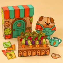 Children's DIY Paper Toys Quiet Book Sticker Craft Set, Educational Toys For Family Activities, Parent-Child Interaction, Kindergarten Handicraft - Multicolor - View 11