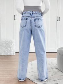 Maternity Jeans - Light Wash - View 3