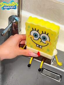 1/2/3pcs SpongeBob Apron, Suitable For High School Girls, Enhancing Overall Image, New Apron Workwear, Cute Cartoon Party Apron, Best Holiday Party Decoration, Perfect Party Decor Gift For Friends, Home Decor, Room Decor, New Year Gift, Ramadan Gift, Valentine's Day Gift - Multicolor - View 2