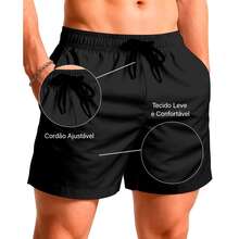 Kit Camiseta + Short Tectel Futebol Club Barcelona - Preto - Visão 2