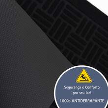 Entrance Door Mat Kit 40 X 60 Cm Non-Slip Rubber 1 Or 2 Pieces Decorative Slim Habitat - 黑色 - 查看 3