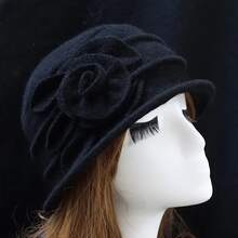 Women Fedora Hat - Cà phê nâu - Xem 3