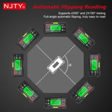 NJTY 数字量角器、数字角度计、背光液晶角度仪、水平仪、磁性底座迷你倾角仪