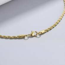 Men's Bahian Gold Cord Necklace Made Of Genuine Stainless Steel - Gold - View 4