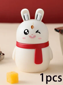1pc Cute Rabbit Toothpick Holder, Creative Automatic Pop-Up Toothpick Box, Cartoon Stylish Pressure Toothpick Canister - Multicolor - View 11