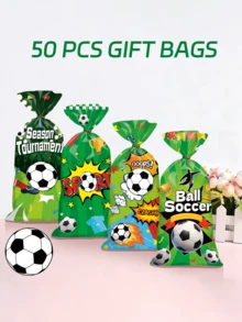 50 قطعة أكياس هدايا لحفلة كرة القدم، أكياس بلاستيكية، أكياس تغليف هدايا OPP، أكياس تغليف هدايا بموضوع رياضة كرة القدم، ديكورات حفلة مشجعي كرة القدم، لوازم حدث رياضة كرة القدم، ديكورات حدث كأس العالم لكرة القدم، ديكورات حفلة عيد الميلاد، لوازم حفلة الزفاف، هدايا حفلة استحمام العروس، هدايا مواليد، هدايا حفلة استحمام الطفل، ديكورات الحفلات، أكياس تغليف الهدايا، أكياس توزيع الهدايا، لوازم تغليف الهدايا