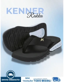 Rakka Original Casual Flip-Flops, Comfortable Flat Men's Flip-Flops For The Beach And New Year's Eve. - 黑與白 - 查看 2
