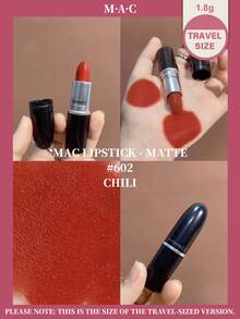 #602 CHILI Mac-1.8g Lipstick -MATTE, Suitable As A Valentine's Day Gift - #602 - View 2